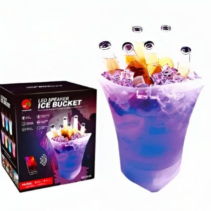 Hielera de luz led y parlante altavoz, 5 L