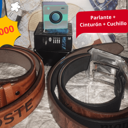 Parlante + Cinturón + Cuchillo